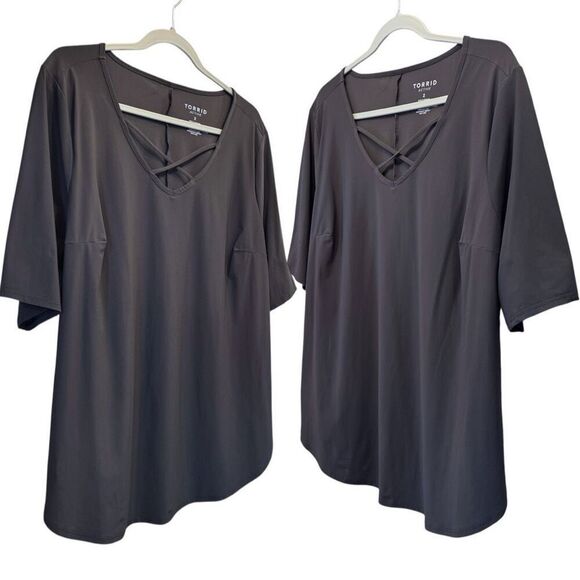 Torrid Performance Active Tech Pink Tank & Black Strappy Tee Lot 2 2XL - Picture 15 of 15